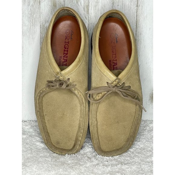 ***SOLD*** Vintage Clarks Originals Wallabee Men's Tan Suede Size 9 - Picture 5 of 9